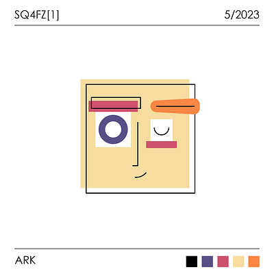 SQ4FZ1 character character design circle eye face illustration line rectangular square vector