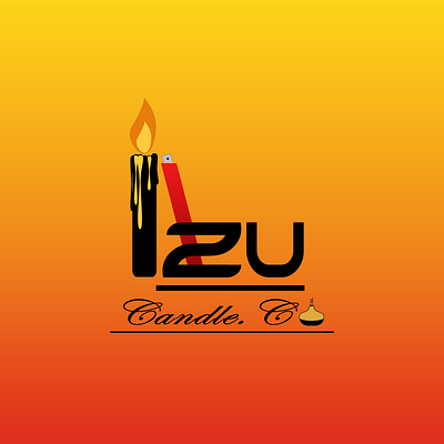 Izu Candles Co Logo branding design graphic design illustration logo vector