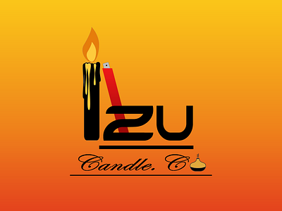 Izu Candles Co Logo branding design graphic design illustration logo vector