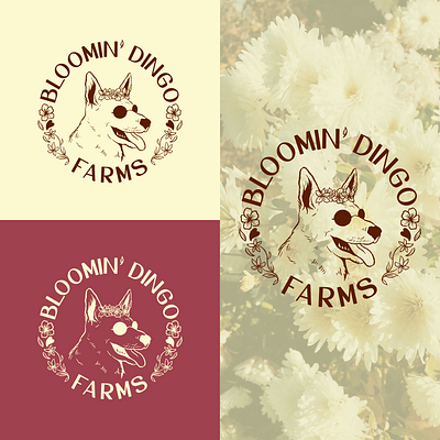 Bloomin' Dingo Farms branding design dingo dribbble invite dribbble invite giveaway invite logo procreate