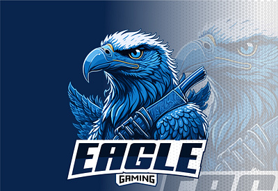 Eagle Gaming Logo - Unleashing the Spirit of Victory blue e sport eagle logo emblem esports logo gaming gaming logo mascot logo online sports logo sports logo white