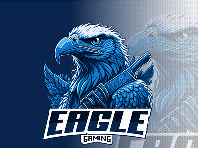 Eagle Gaming Logo - Unleashing the Spirit of Victory blue e sport eagle logo emblem esports logo gaming gaming logo mascot logo online sports logo sports logo white