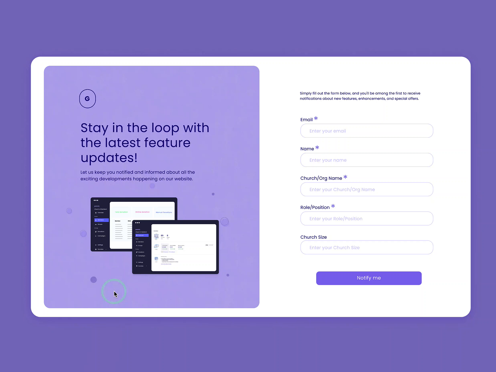Form page by Theodora Gega on Dribbble