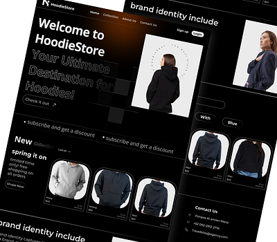 HoodieStore - marketplace Hoodies design ui ux