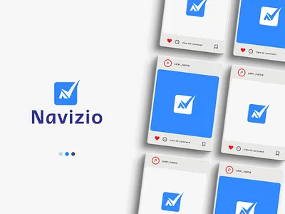 Navizio logo branding design graphic design illustration logo sakibart typography vector