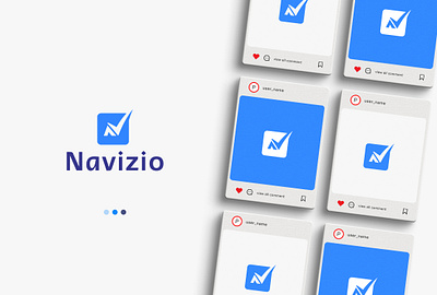Navizio logo branding design graphic design illustration logo sakibart typography vector