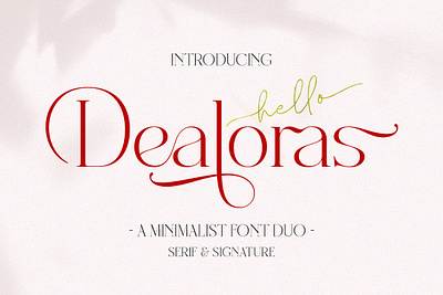 Dealoras - Font Duo balance branding display font logo typography