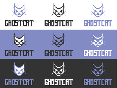 Ghostcat Logo Design + Custom Font branding font design illustrator logo design typography