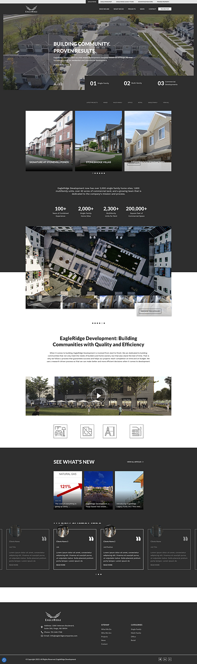 Eagle Ridge - Website Design web design