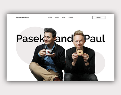 Pasek and Paul Landing Page design landing page ui website