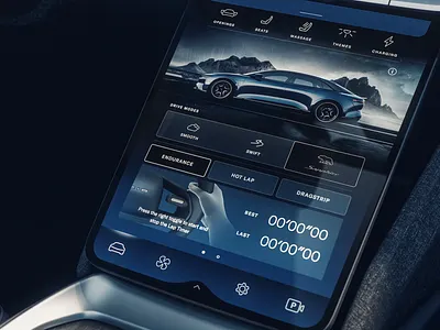 Lucid Air Sapphire UI air app automotive black blue car clean design future illustration lucid performance racing sapphire space ui