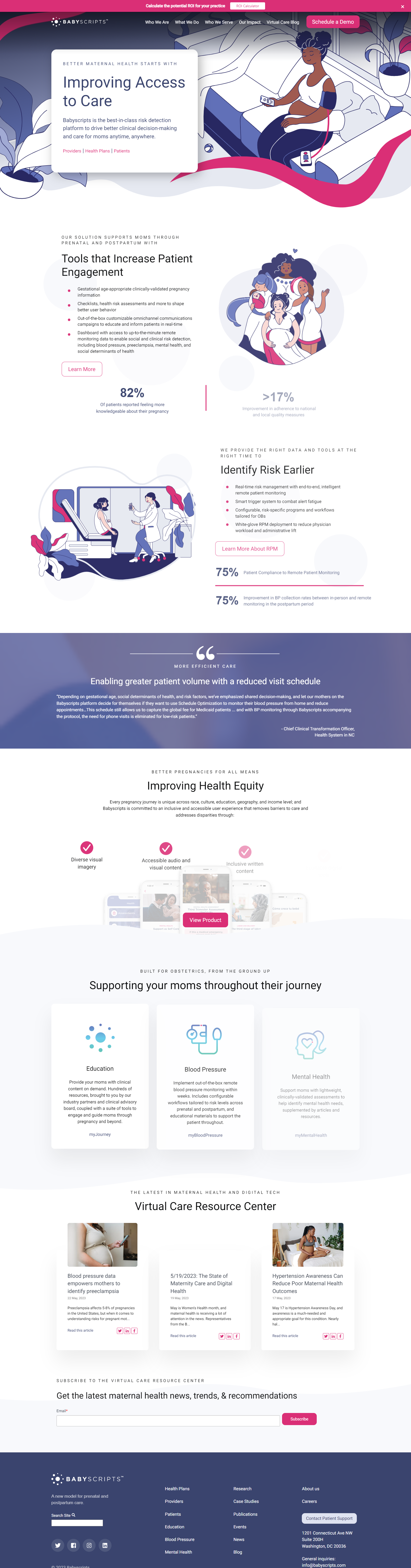 Babyscripts (a health care website) babyscripts (a medical website) healthcae website