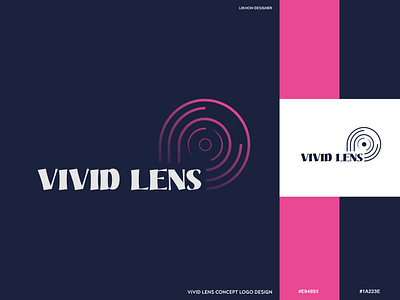 VIVID LENS CONCEPT - LOGO DESIGN best logo brand identity branding creative design illustration logo logo design logofolio photography logo vect plus