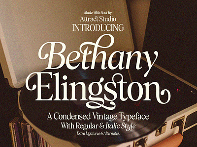 Bethany Elingston branding design display font font graphic design logo retro font typography