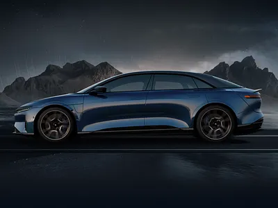 Lucid Air Sapphire Drive Mode Image auto black california car clean design drive mode environment future iceland performance race space ui vehicle