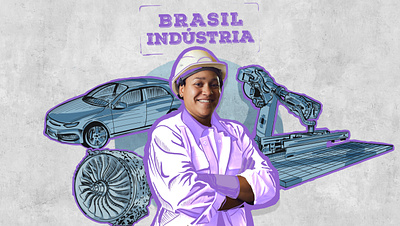 Key Visual - Brazilian Industry branding deisgn editorial editorialdesign graphic design illustration illustrationsystem keyvisuals startup ui visual visualdesigner visualdesigns