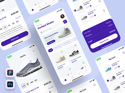 Shoes Store App Concept | UI UX Design mobile app design sboes store mobile app shoes app design shoes store app shoes store mobile app design shoes store ui ui ux ui ux design