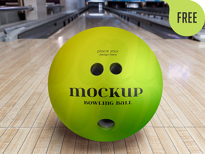 Bowling Ball – 2 Free Mockups PSD ball bowling bowling ball design free freebie game logo mockup mockups play spare sport strike winner