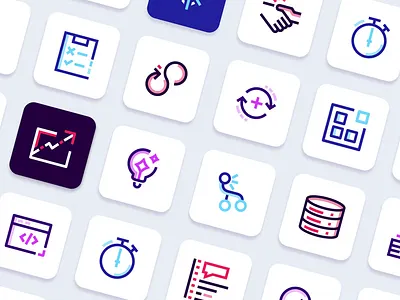Sonar Animated Icons animation dev iconography icons illustration motion graphics ui