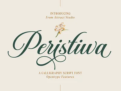 Peristiwa Script branding calligraphy design display font font graphic design logo script typography