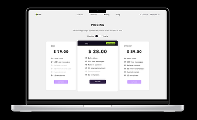 Pricing screen design figma landing landingpage minimialism mobile app price pricing product ui ui design ux website