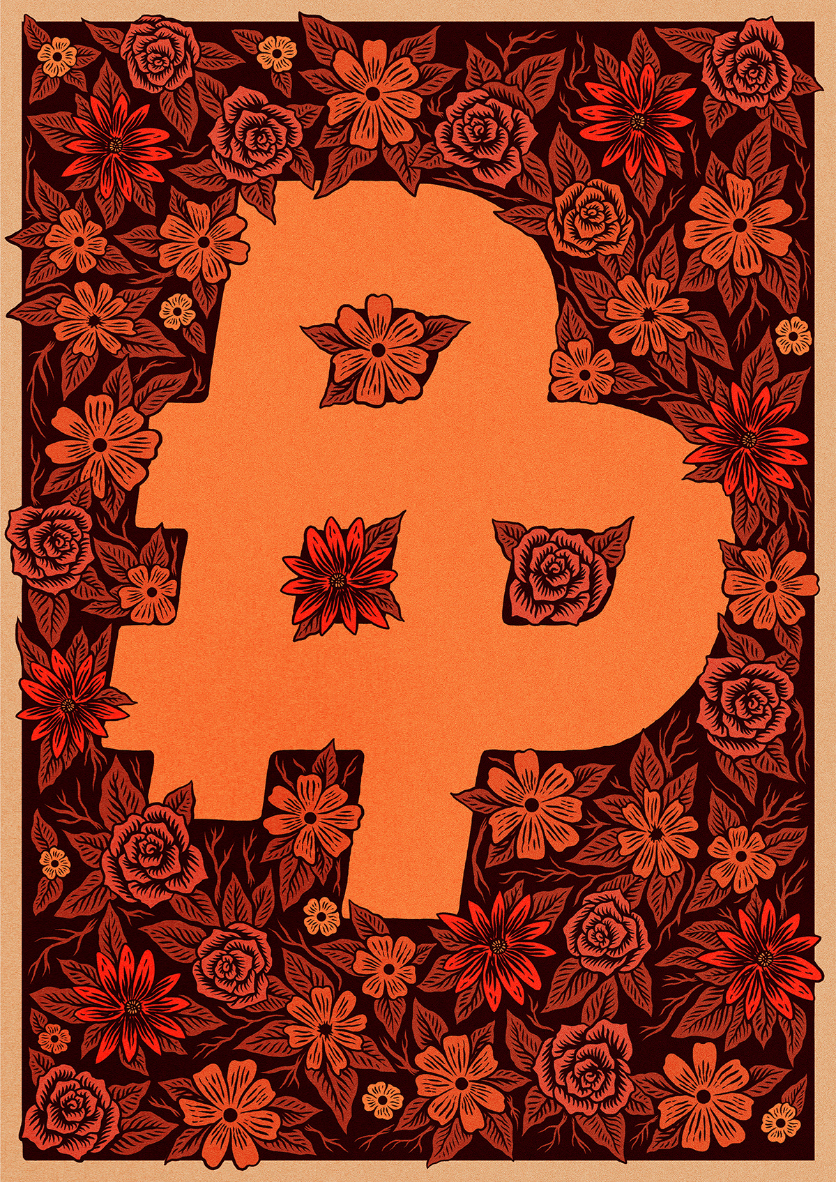 Poster Posse art design drawing floral illustration movie posters pen poster art poster posse