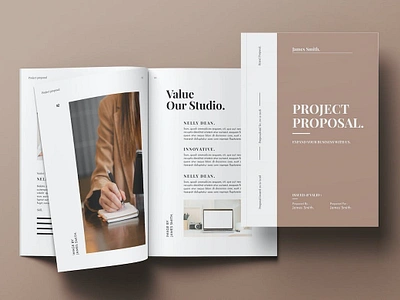 Project Proposal Template a4 annual annual report annual report brochure annualreport bifold brochure booklet brochure business brochure business proposal catalogue company company profile flyer indesign lookbook pitch pitchdeck proposal trifold