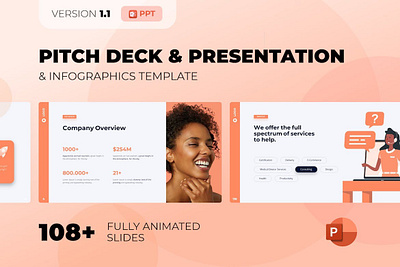 HOT - Pitch deck & Presentation Template (PPT) abstract annual business clean corporate download google slides keynote pitch pitch deck powerpoint powerpoint template pptx presentation presentation template professional slides template ui web