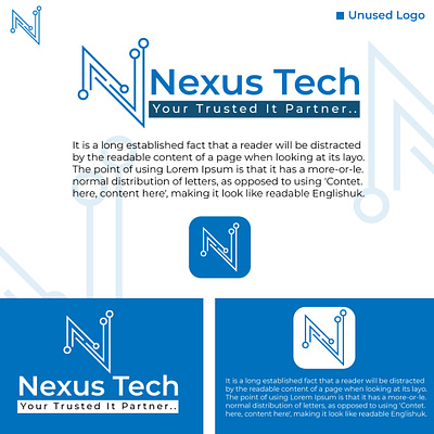 Nexus Tech - Logo Design abstract logo apps logo branding graphic design logo logo branding logo designer logo icon minimal logo minimalist logo modern log symbol website logo