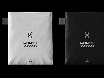 RR GRD-01 Face Mask Packaging black branding clean design emergency face mask future packaging space survival