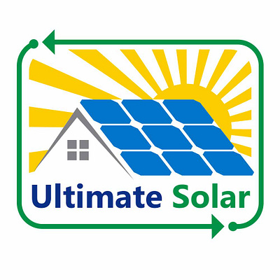 Ultimate Solar branding design graphic design logo typography vector