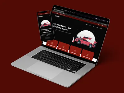 Tuning Shop Web Design 🏁🏎️🚗 app design app designer cars design figma freelance hire ui ux web designer