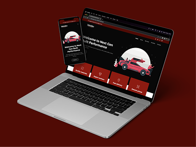 Tuning Shop Web Design 🏁🏎️🚗 app design app designer cars design figma freelance hire ui ux web designer
