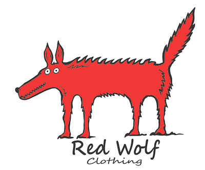 Red Wolf branding design graphic design logo vector