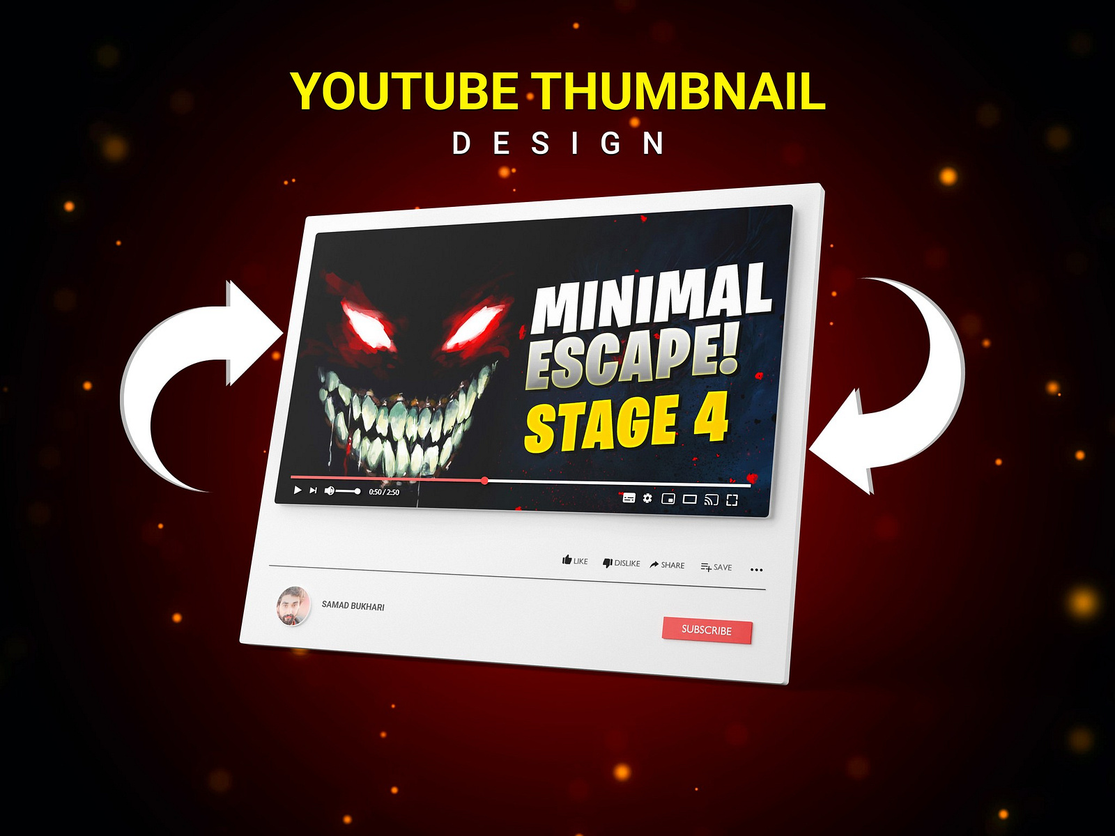 Gaming Youtube Thumbnail Design By Sammad Bukhari On Dribbble