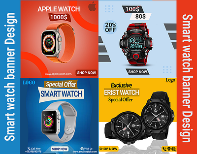 Social Media Smart Watch Poster Design graphic design product flyer design