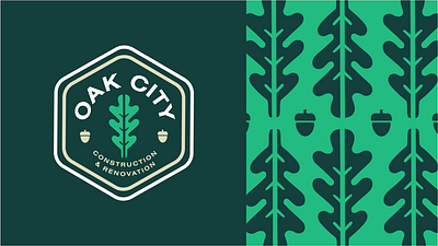 Oak City Construction & Renovation art branding branding package construction logo contruction creative design graphic design graphics illustration illustration design logo logo design oak oak city renovation renovation logo