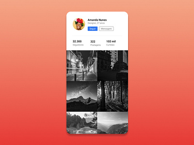 Reprodução página de Perfil do IG figma instagram redessociais