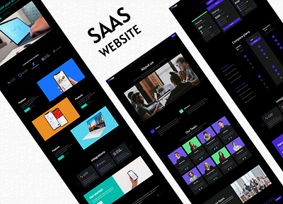 SAAS Website banner branding design illustration logo saas thumbnail ui uiux ux vector web design website