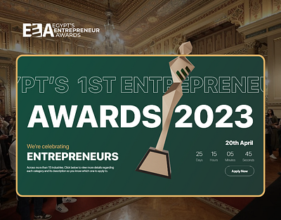 Egypt Entrepreneurs Awards — website redesign awards design ui ui design ui8 uiux ux web