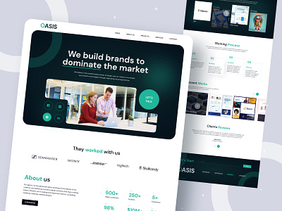 Startup Agency Web Design/Landing Page agency agency website blog brand identity branding case study design dribbble flat kahaf landingpage logo marketing web design product design shape startup website typography web design website