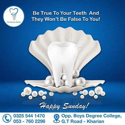 Sunday Post | The Dental Studio banner clientwork creative design dentalcare dentalimplant dentist dentistry design digitalmarketing graphic design graphicdesign precious rootcanal socialmedia socialmediapost studio sunday teeth tooth web