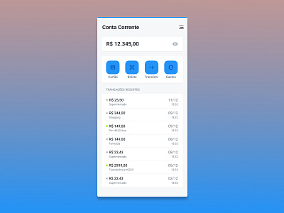 APP de Banco figma