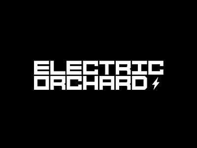 Electric Orchard - Logo board game bolt branding clean design electric game graphic graphic design icon illustration lettering lightning lightning bolt logo orchard typography vector