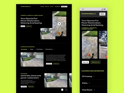 Website Design Concept florida paver website