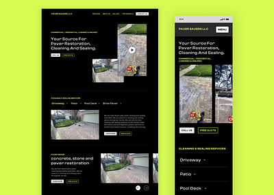 Website Design Concept florida paver website