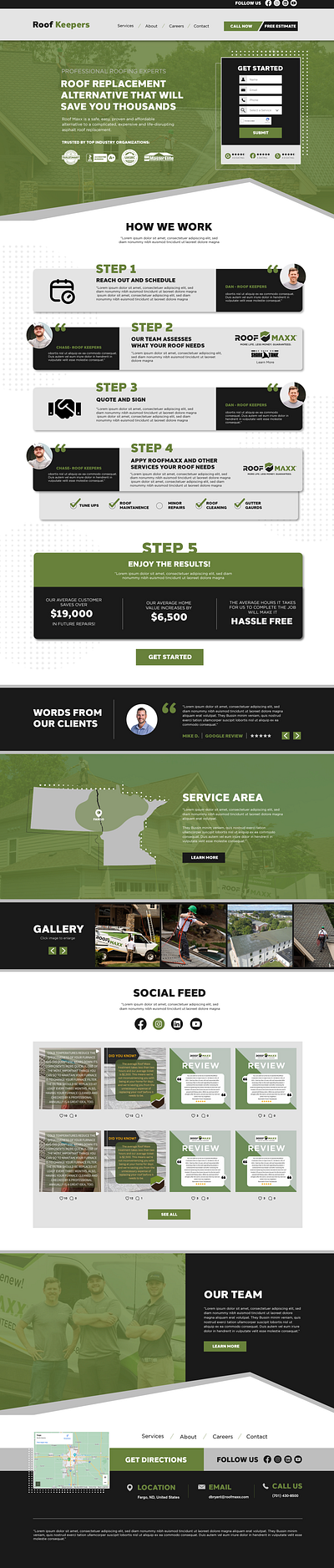 Roof Keepers - Web Design web design