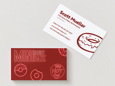 Mini Donut Daze - Business Card beckett beckettr branding business business card business cards card cards design easy entrepreneur fast graphic design kid kid entrepreneur kidentrepreneur quick