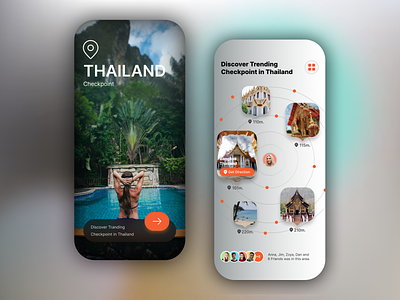 Travel Mobile Application app app design branding dating design discover dribbble graphic design illustration inspiration inspire logo map mobile mobile app travel ui ux vector web