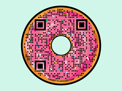 Donut QR Code beckett beckettr branding design donut donut qr donut qr code easy graphic design kid qr qr code quick